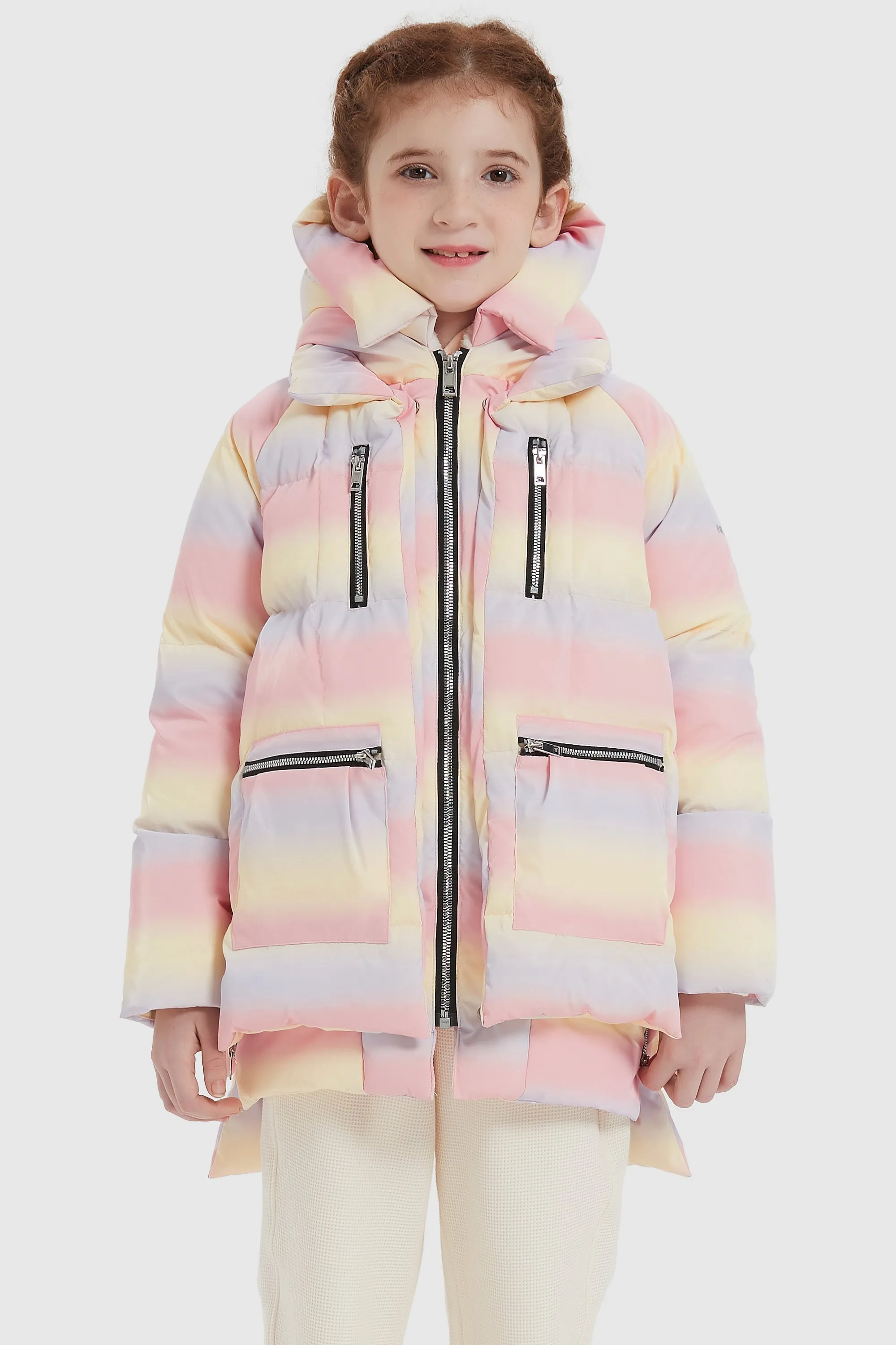 092 Colorlay Kids Reflective Down Jacket