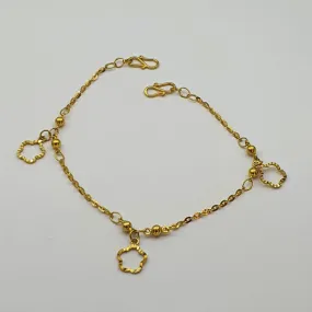 22k / 916 Gold Anklet for Babies / Children,