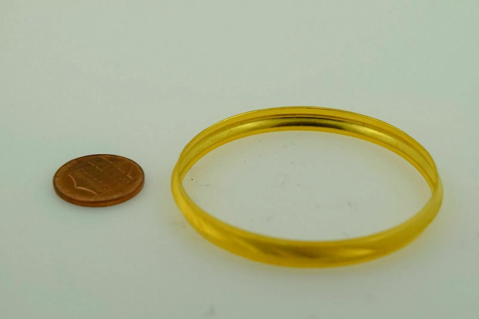 Gold Baby Bangle Bracelet 22k Solid 5MM for Kids