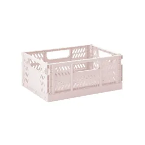 (3 Sprouts Contemporary Foldable Crate - Pink)