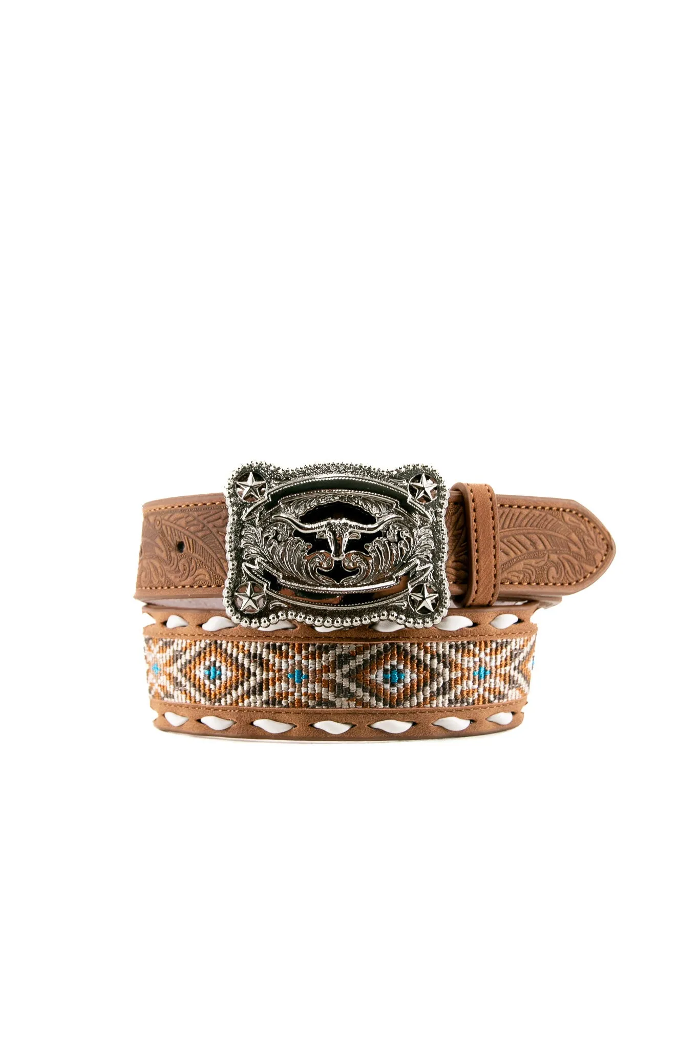 3D Long Horn Kids Belt