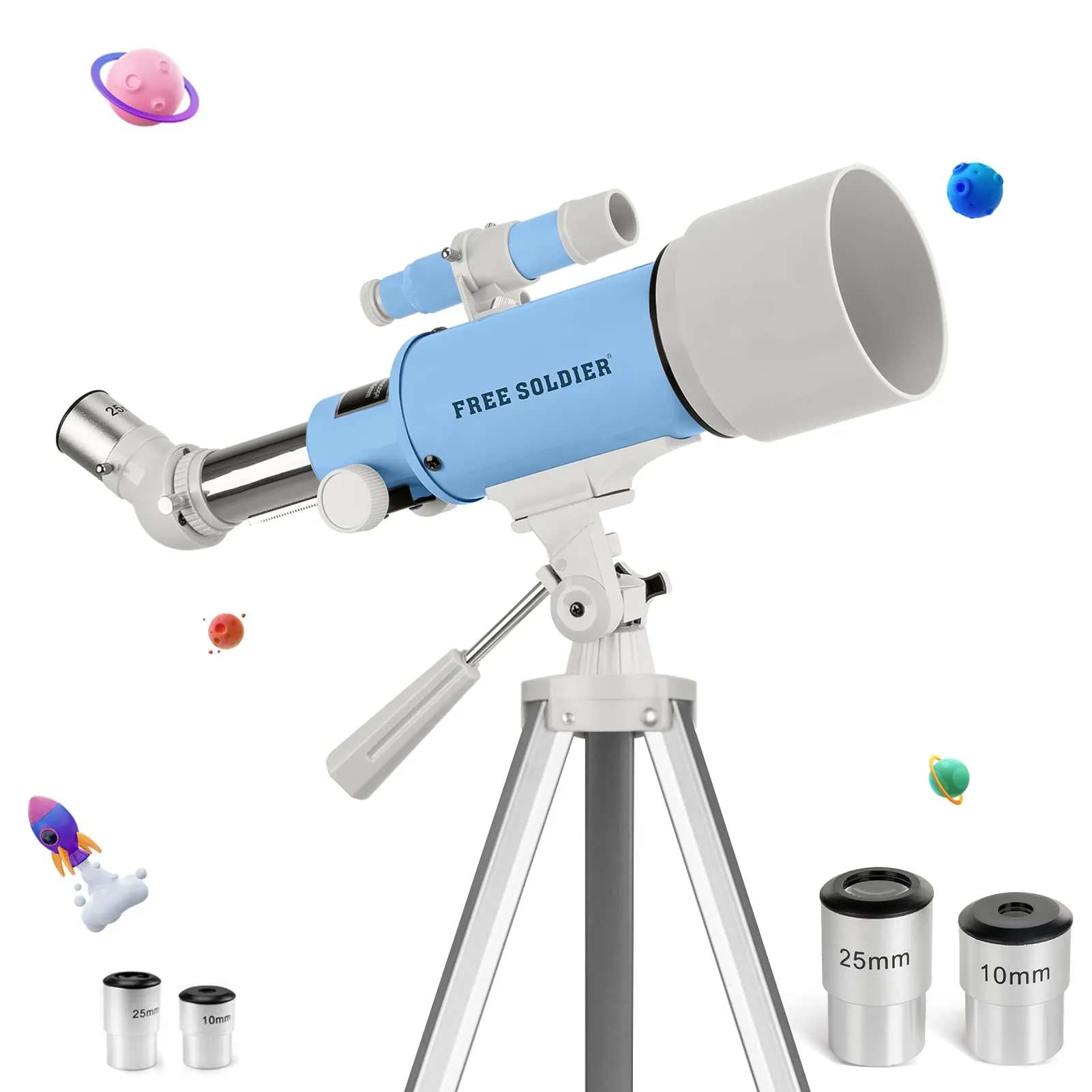 40070 Telescope for Kids and Beginners with Smartphone Adapter