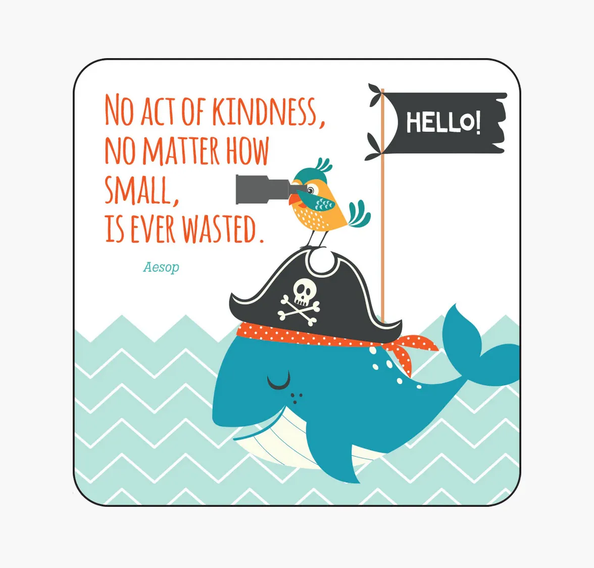 Set of 60 Kindness Lunch Box Notes for Kids