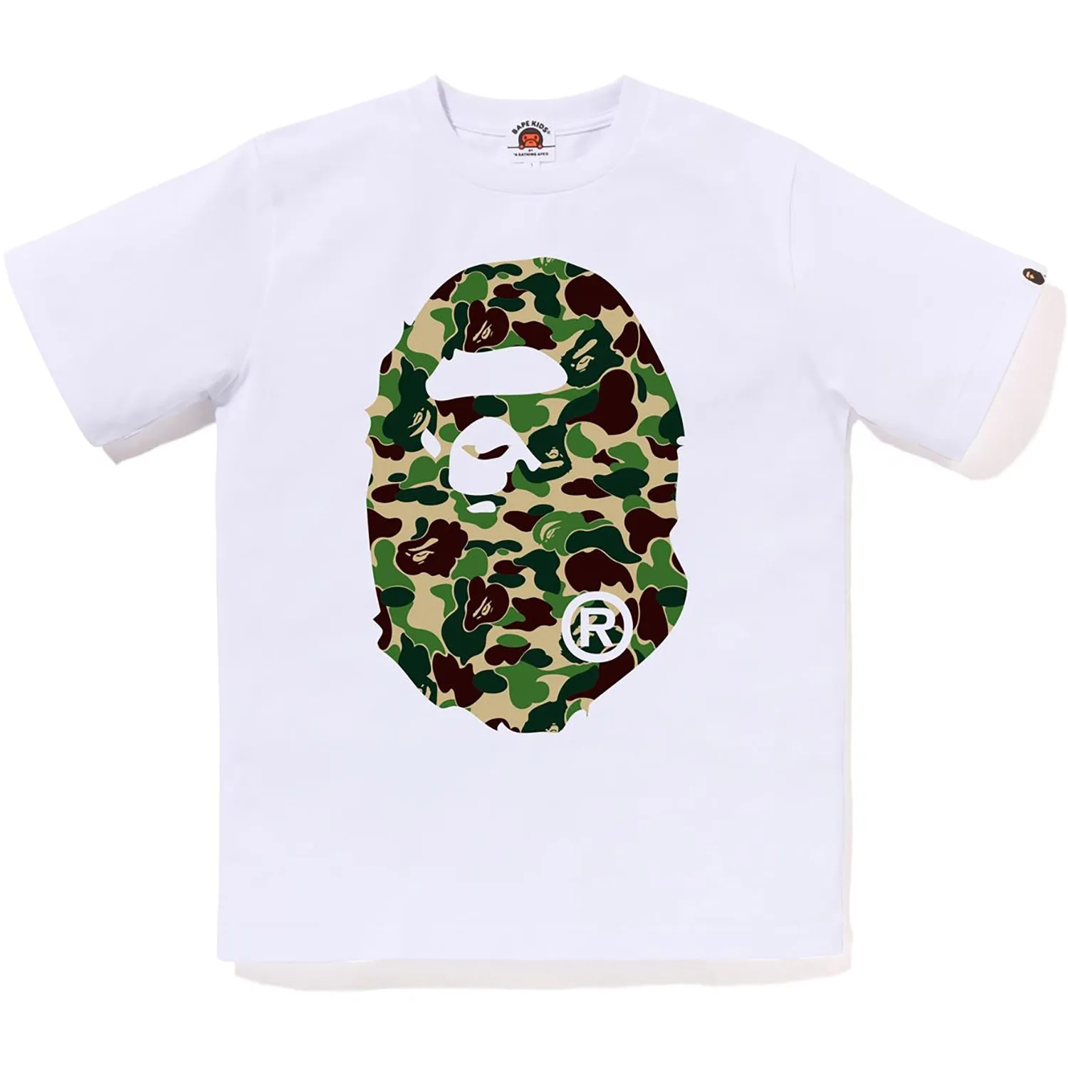 ABC Camo Big Ape Head Tee for Junior Kids