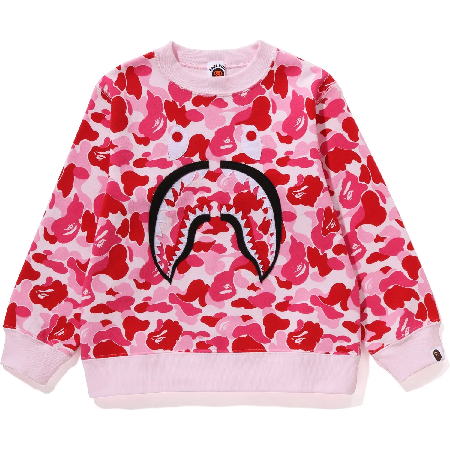 ABC CAMO SHARK PATCH CREWNECK