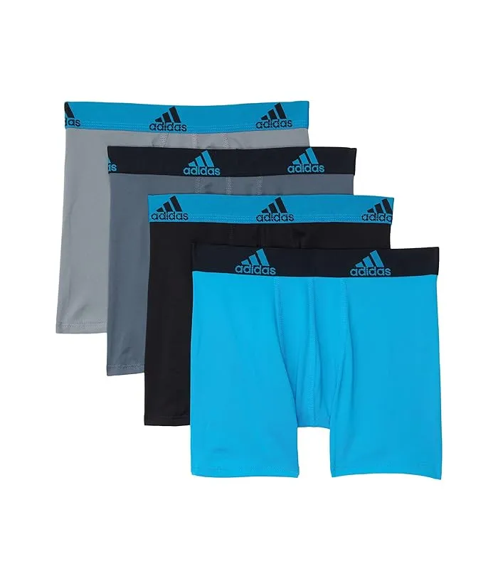 adidas Kids Performance Boxer Briefs Underwear 4-Pack