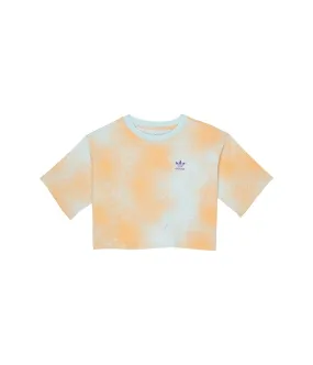 adidas Originals Kids Gradient All Over Print Printed Crop T-Shirt (Little Kids/Big Kids)