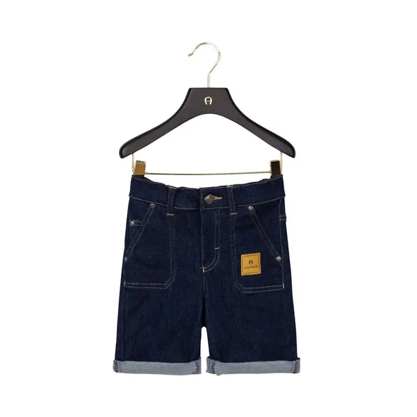 Aigner Kids Boy's Denim Bermuda