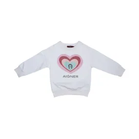 Aigner Kids Girl's White Sweatshirt