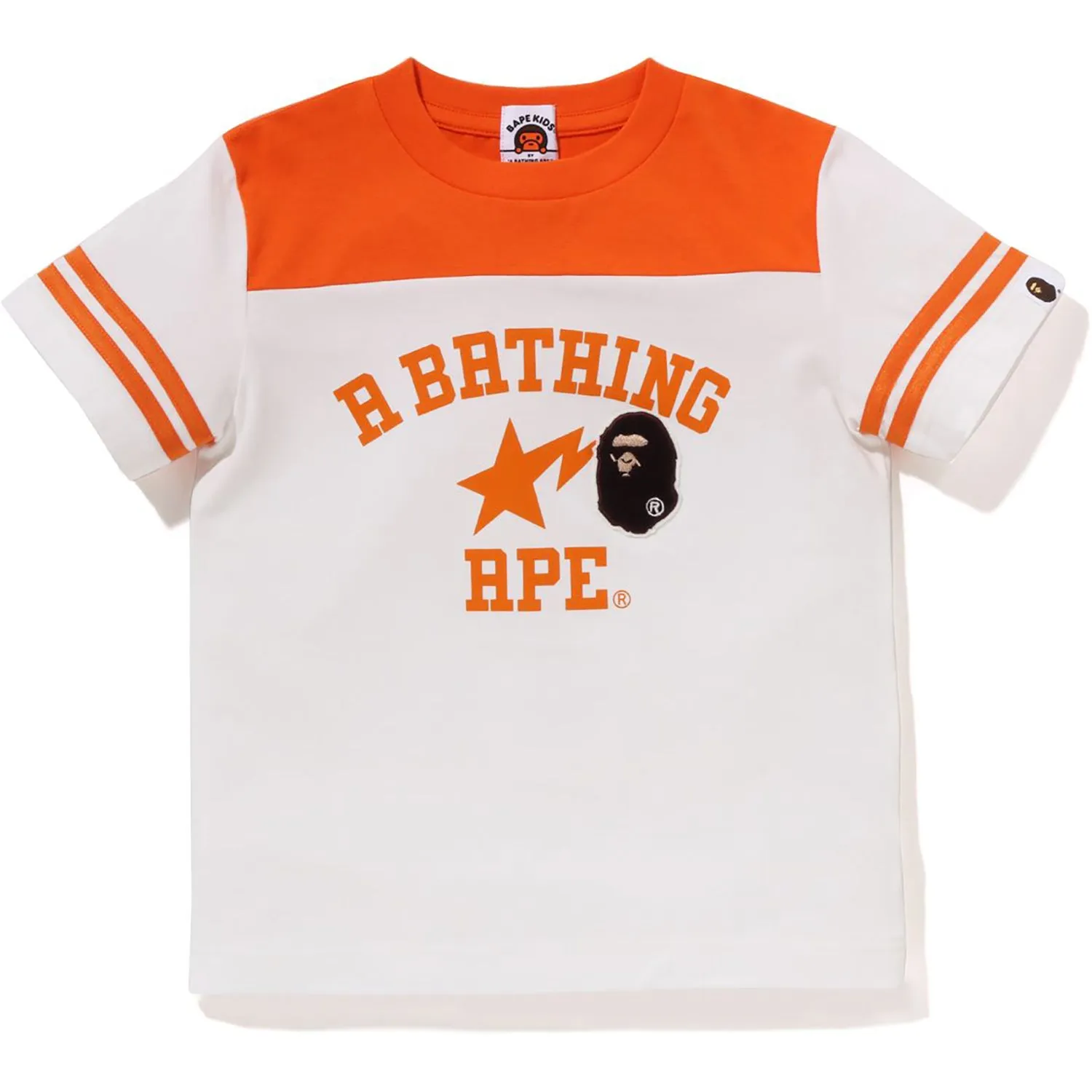 Ape Head Patch Football Tee for Kids