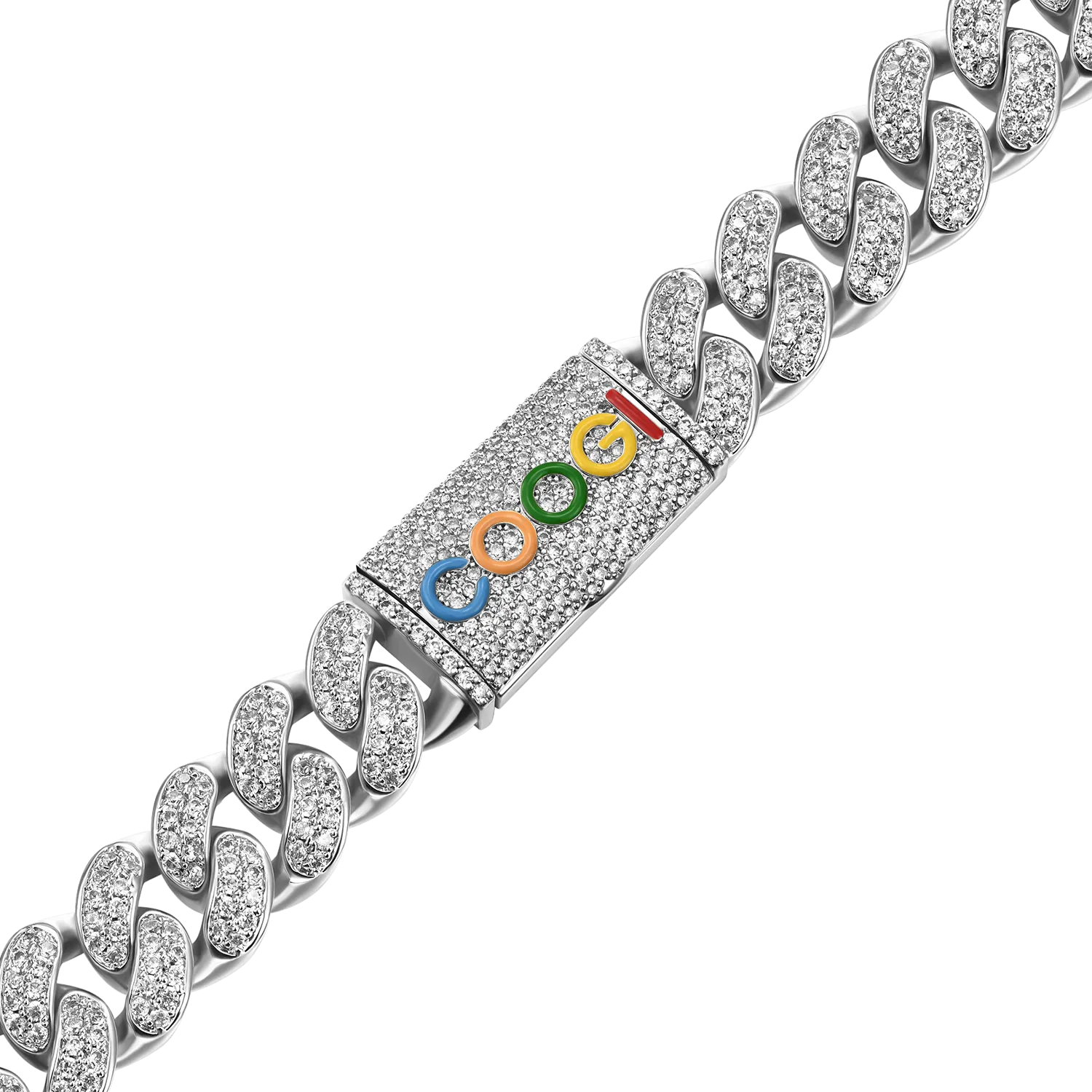 White Gold “BASIC” Cuban Chain by APORRO X COOGI