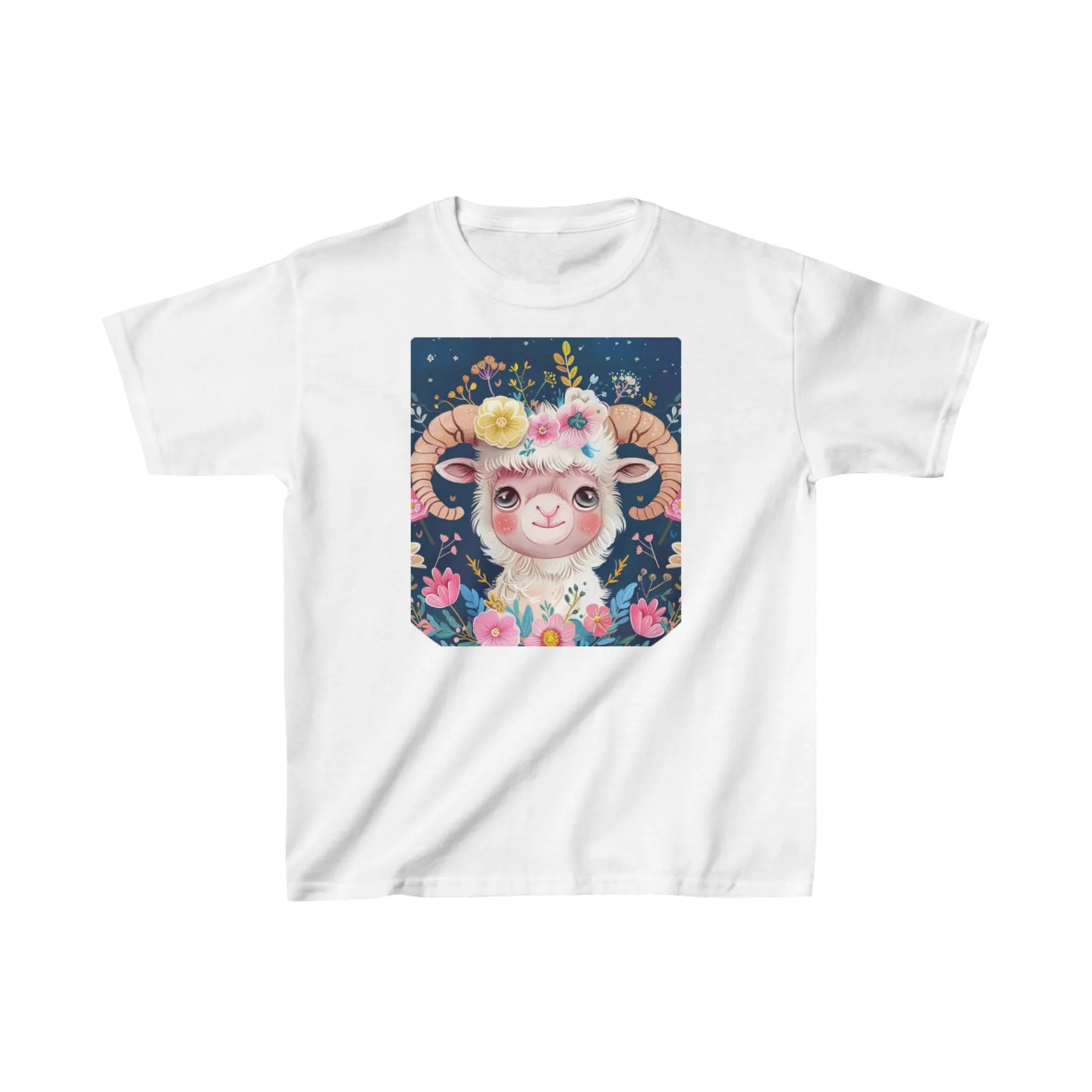 Kids Heavy Cotton Tee Aries zodiac