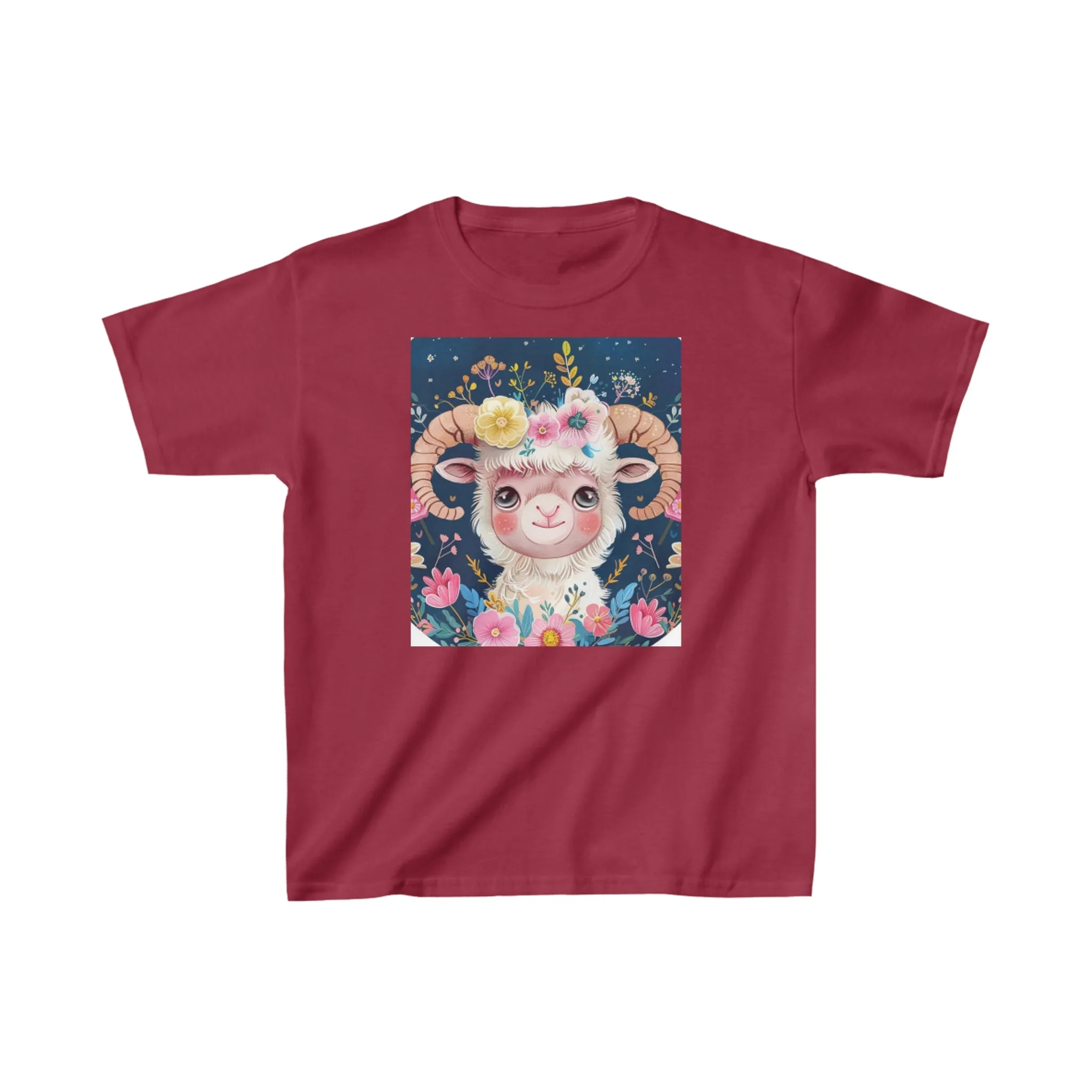 Kids Heavy Cotton Tee Aries zodiac