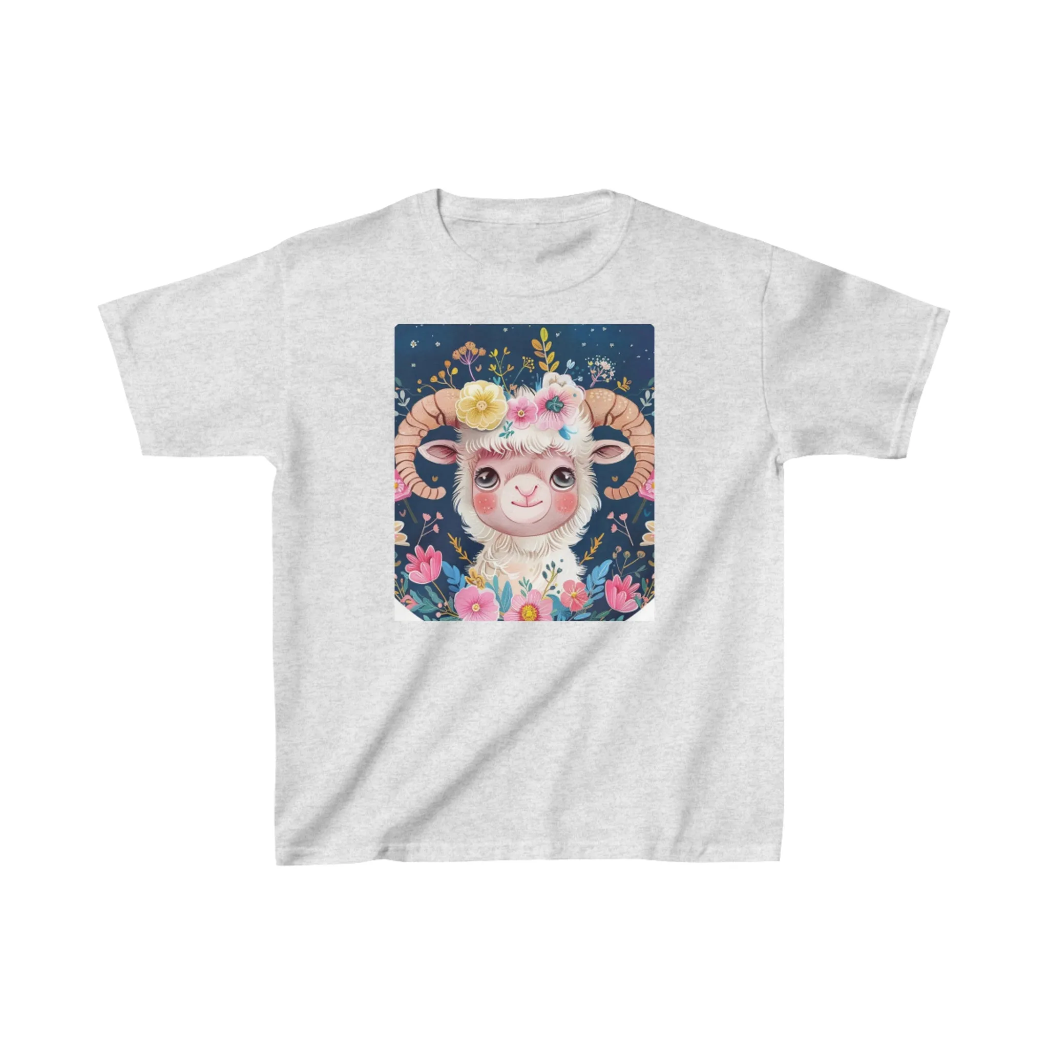 Kids Heavy Cotton Tee Aries zodiac