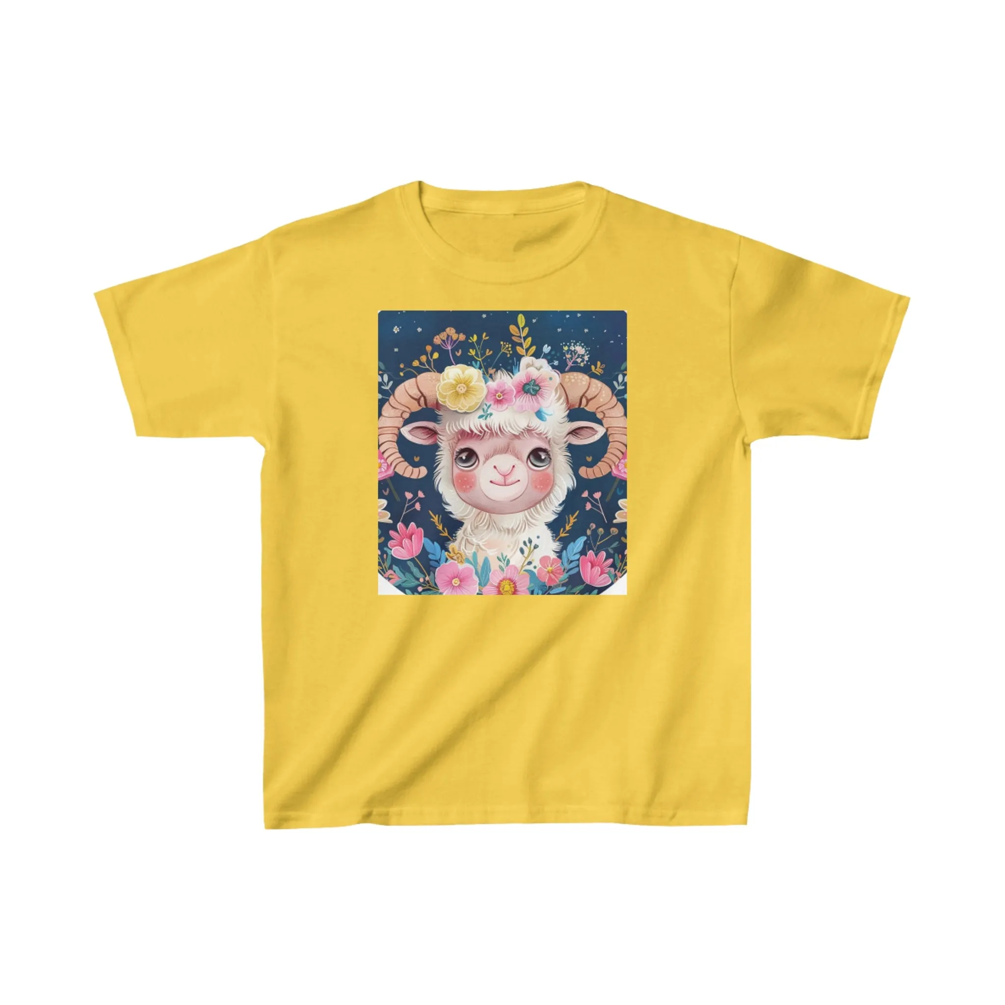 Kids Heavy Cotton Tee Aries zodiac