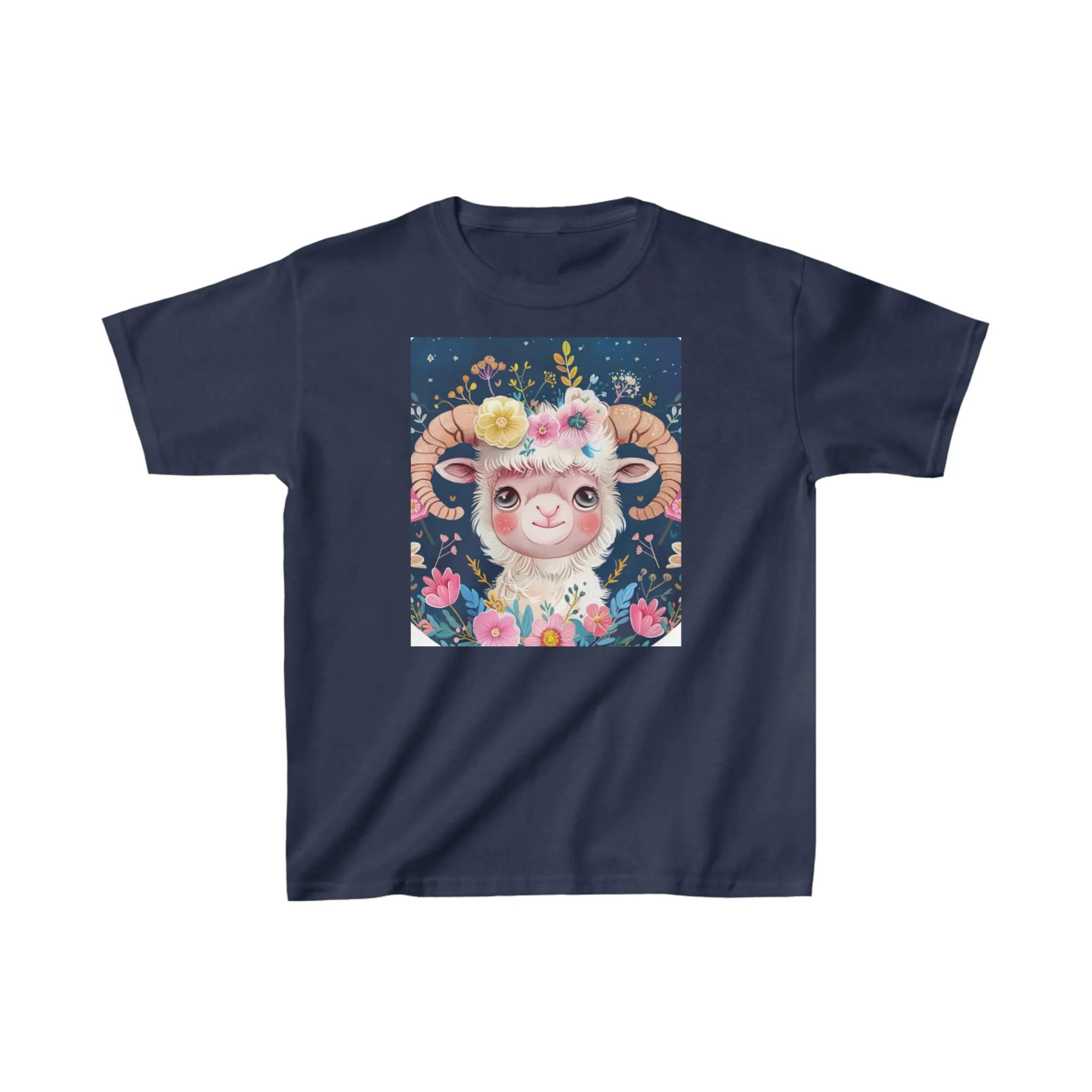 Kids Heavy Cotton Tee Aries zodiac