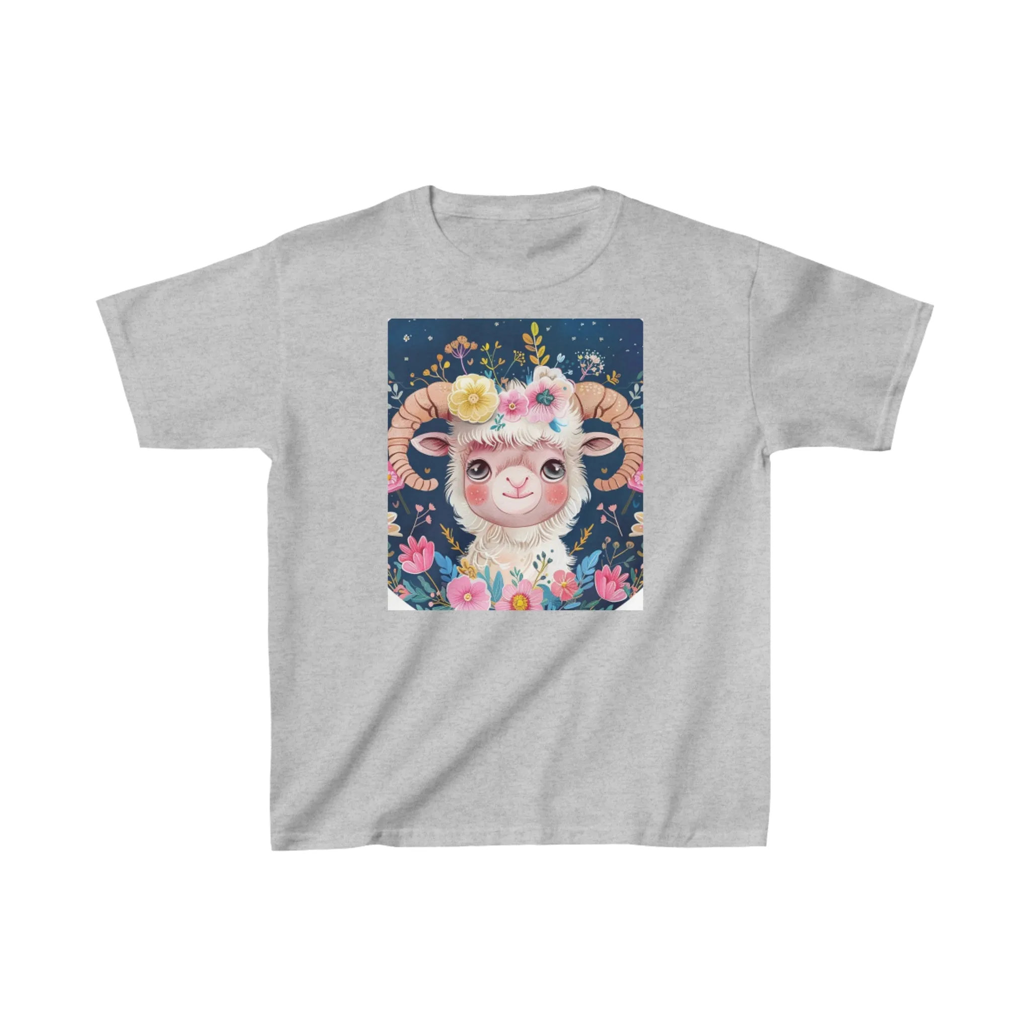 Kids Heavy Cotton Tee Aries zodiac