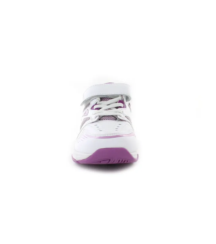 Ascent Kids White and Pink Sustain Sneakers