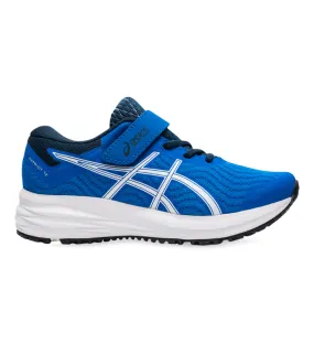 Electric Blue White Kids Asics Patriot 12 (PS)