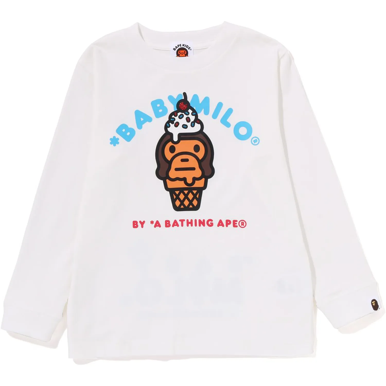 BABY MILO Kids Ice Cream Long Sleeve Tee