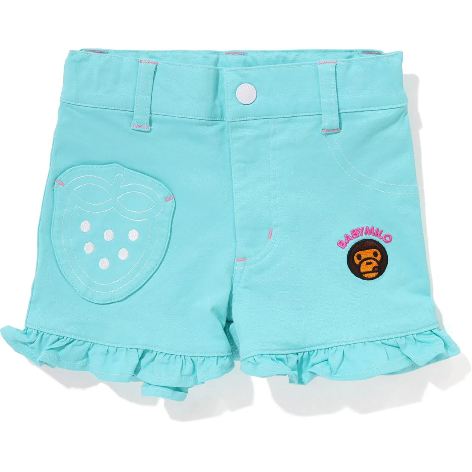 Baby Milo Strawberry Frill Shorts for Kids