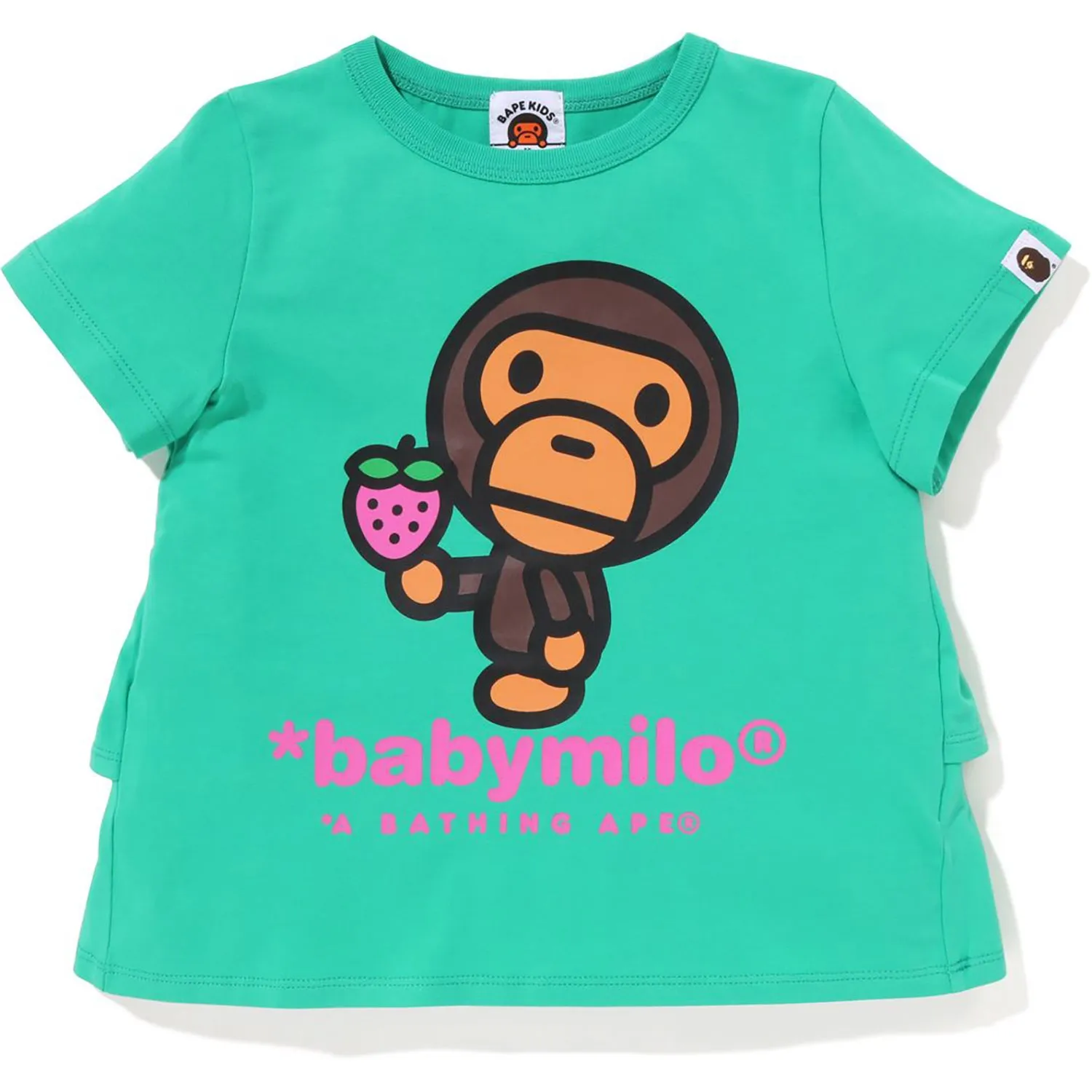 BABY MILO TEE WITH STRAWBERRY FRILLS