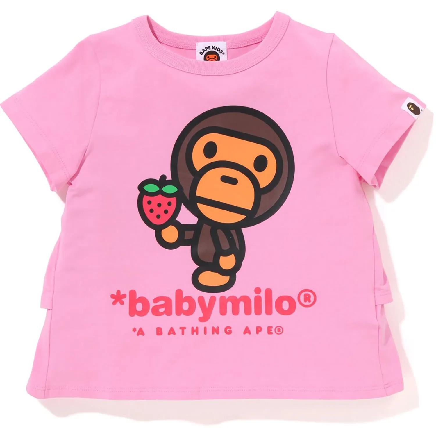 BABY MILO TEE WITH STRAWBERRY FRILLS