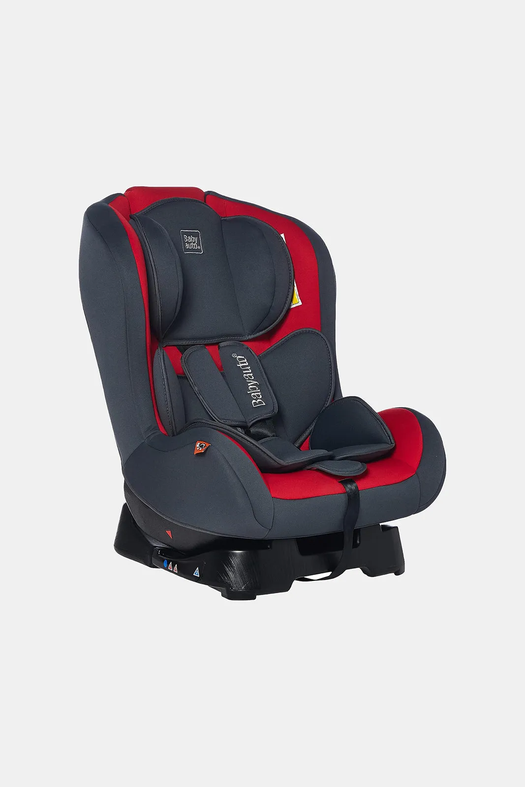 Babyauto Red And Black Baby Kids Car Seat With Side Protection & Recliner