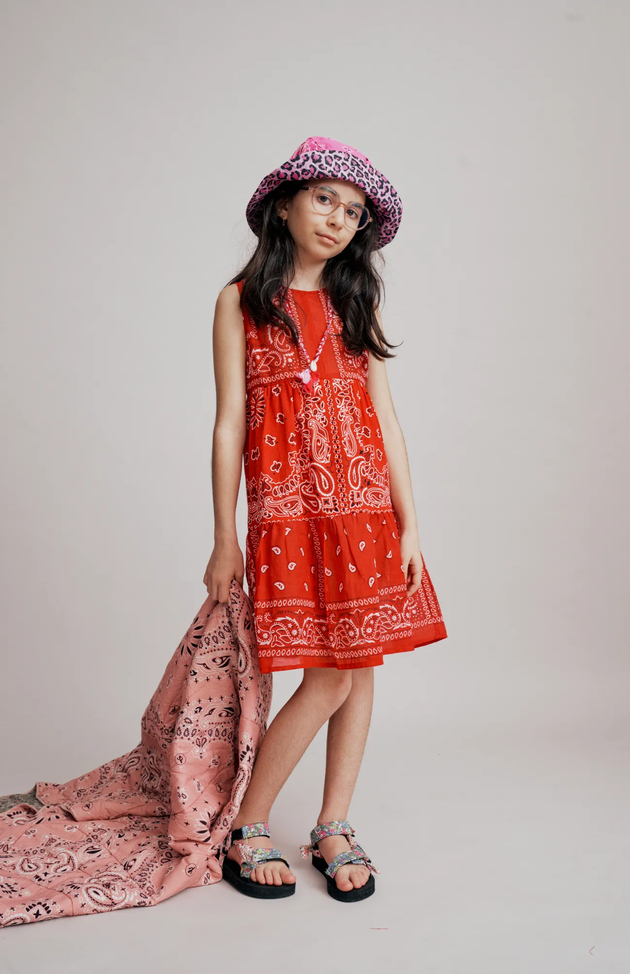 Bandana Red Dress Kids