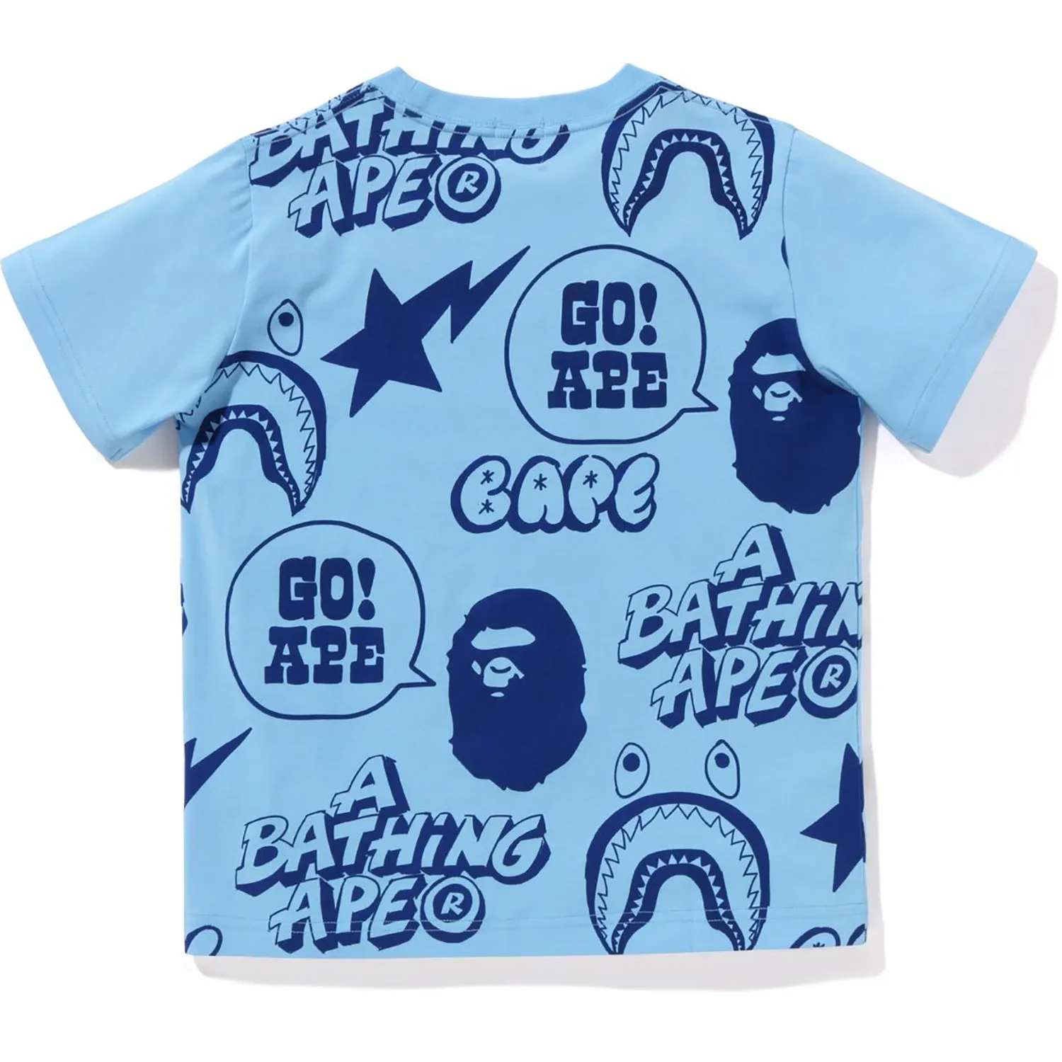 Loose Fit Kids BAPE Graffiti Pattern Tee