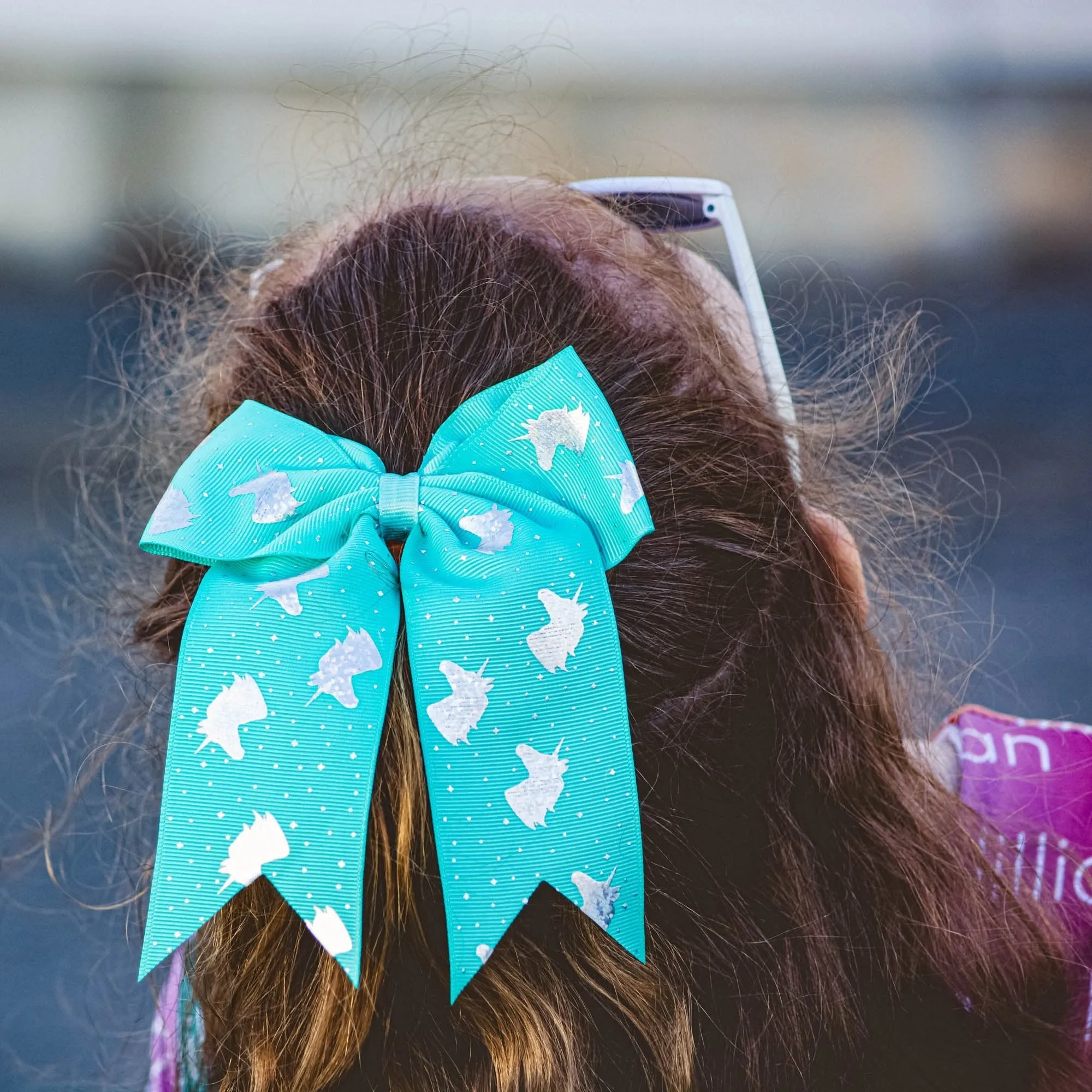 Big Glitter Unicorn Bow,