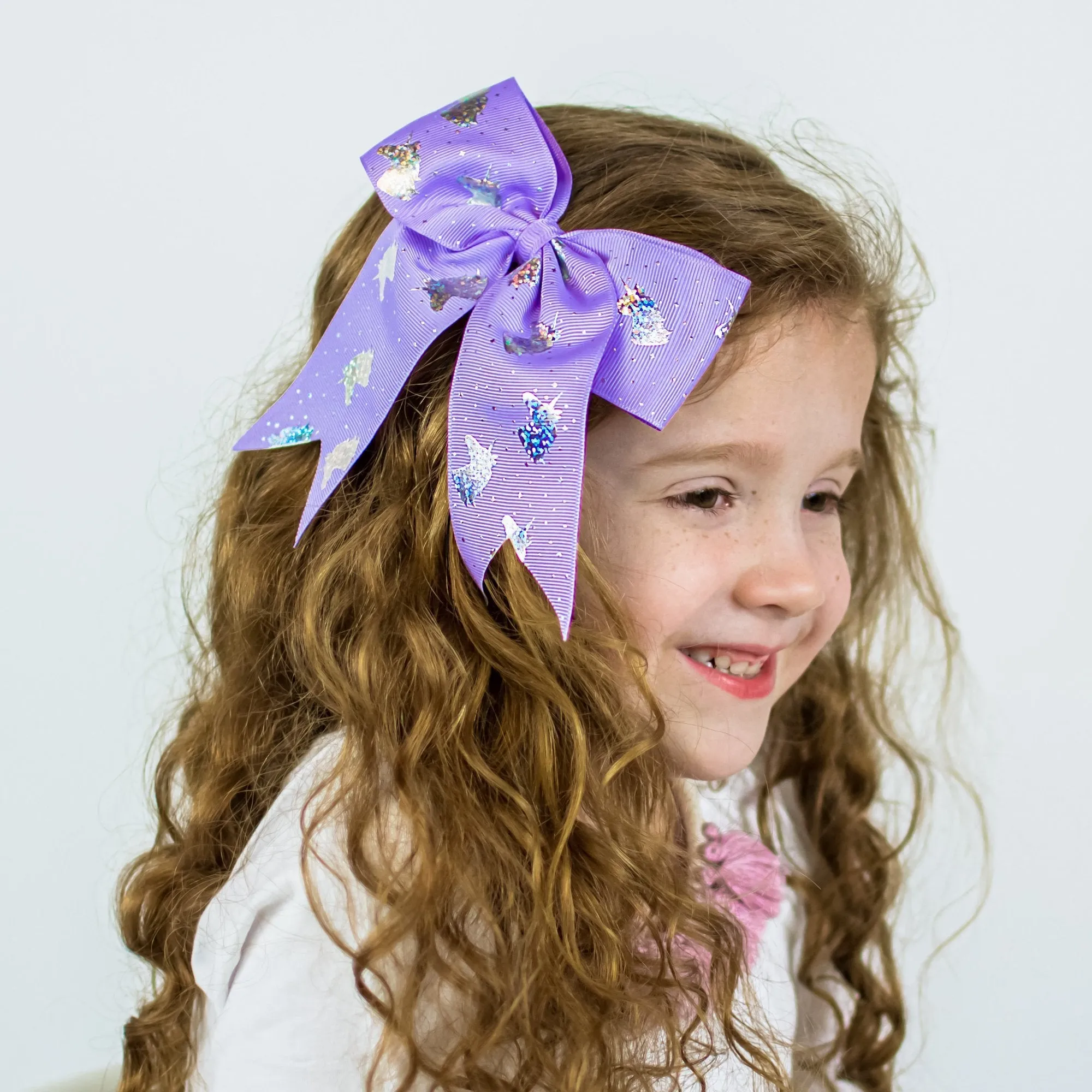 Big Glitter Unicorn Bow,