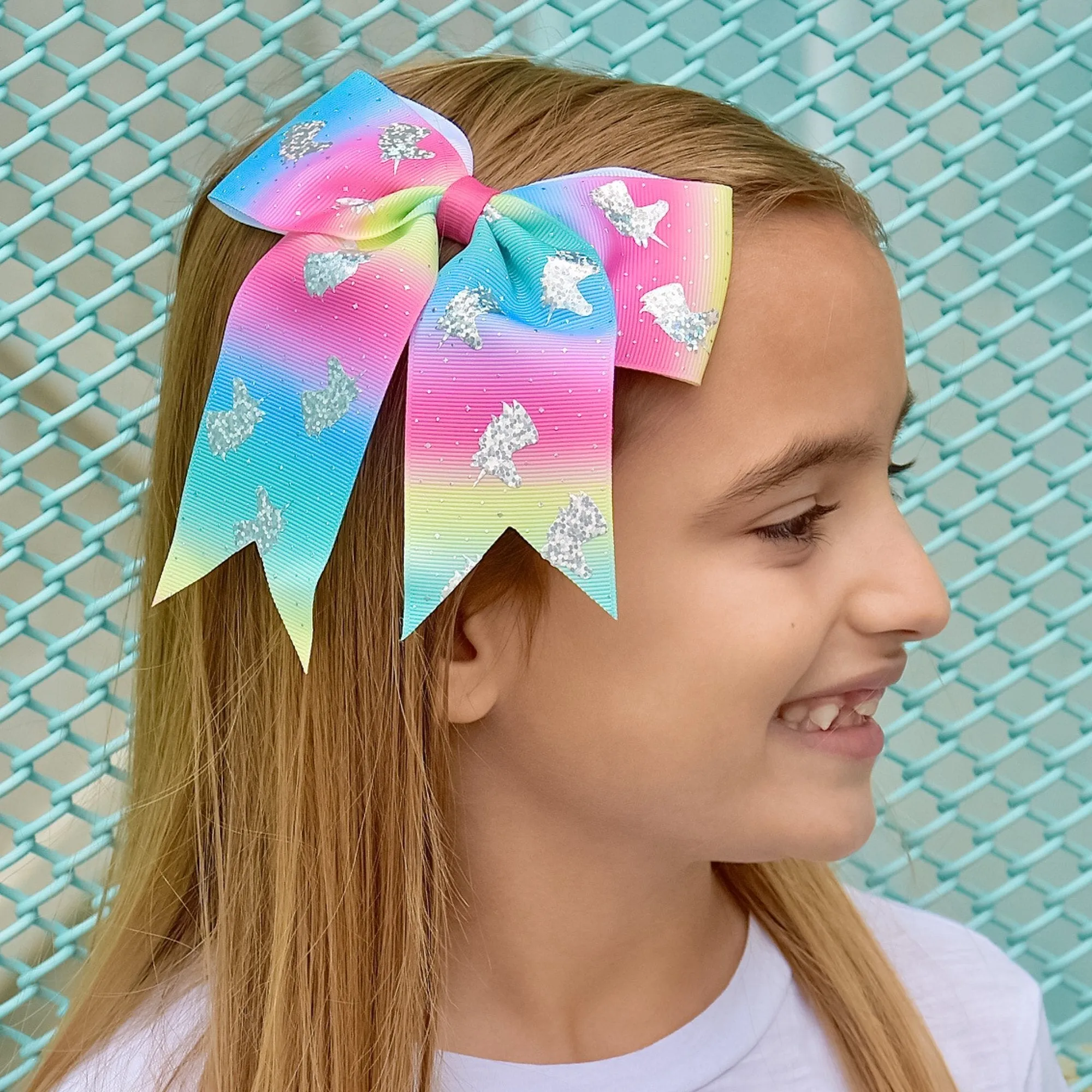 Big Glitter Unicorn Bow,