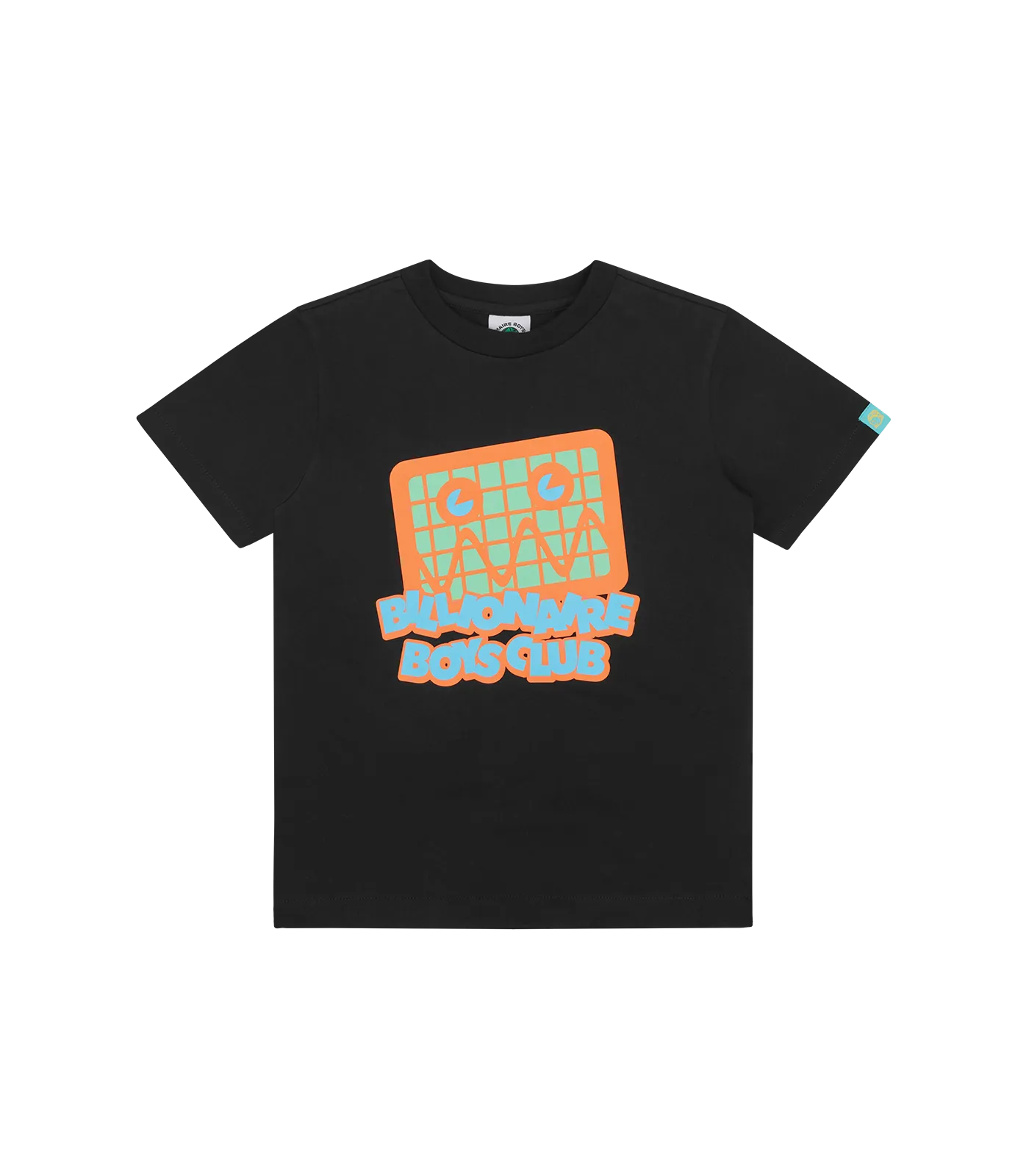 Black Kids Robot Logo Tee