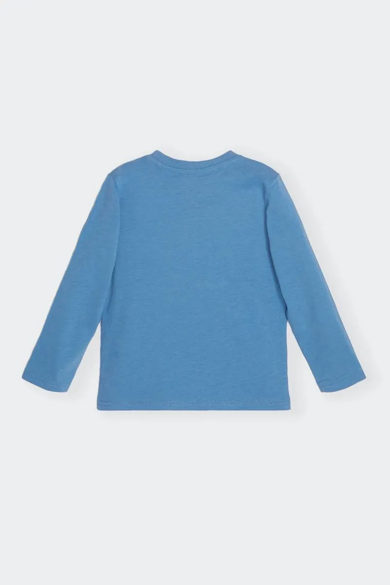 Kids Blue Fun Long Sleeve T-Shirt