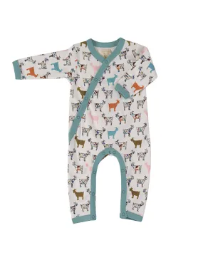 Blue Goat Sleepsuit by PIGEON ORGANICS