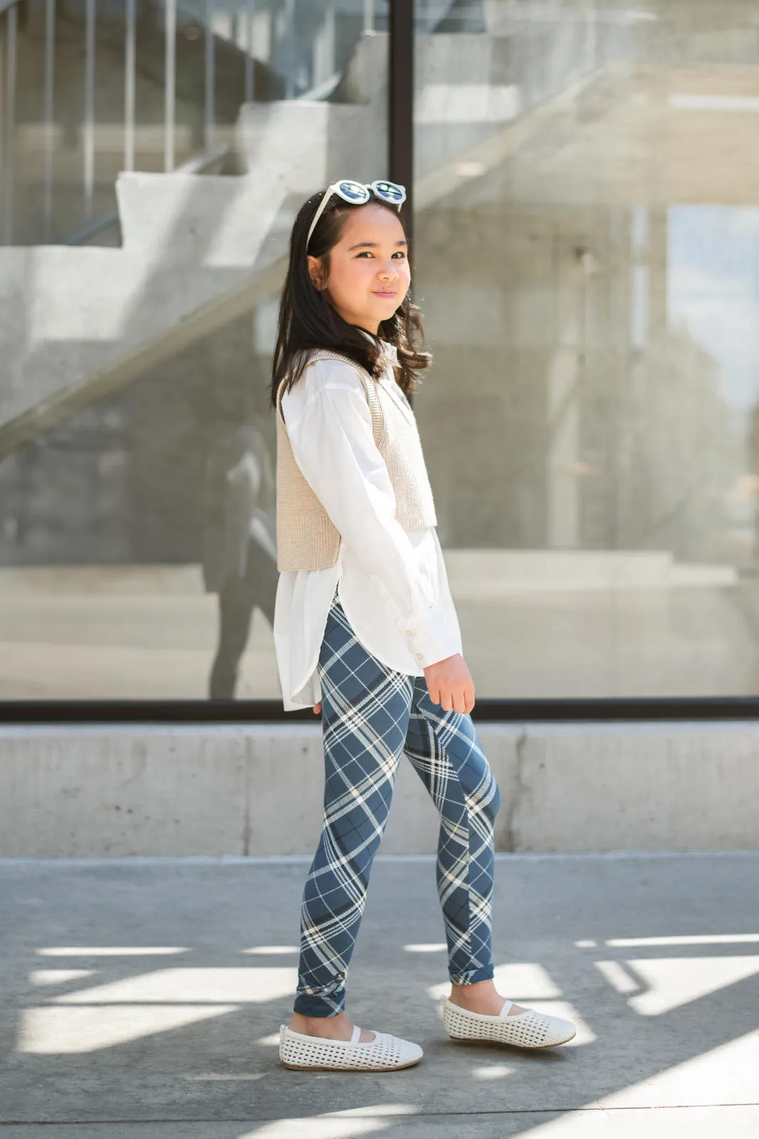 Blueberry Plaid Children's Shirt