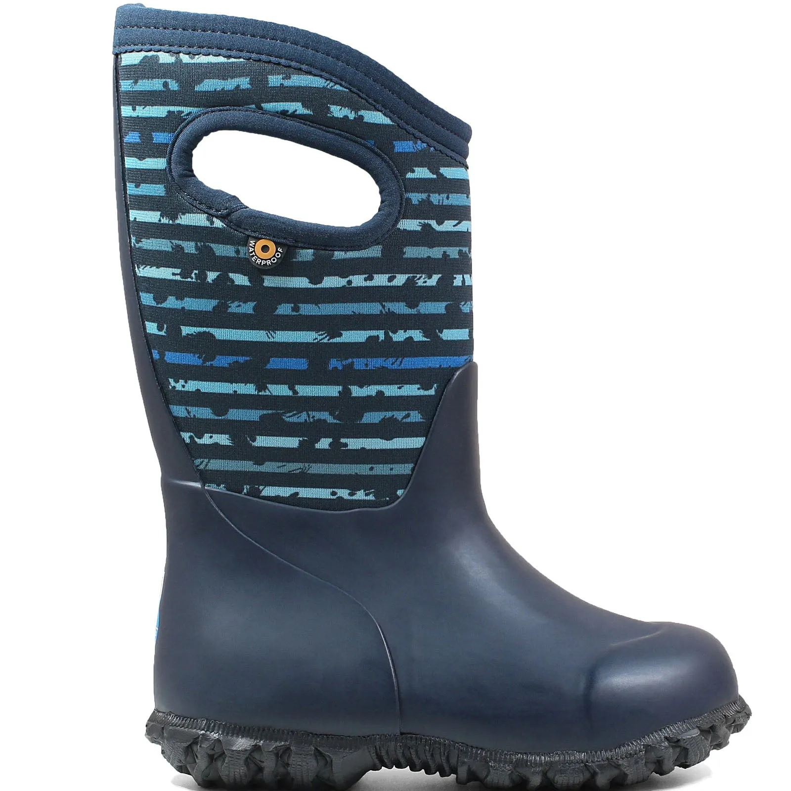 BOGS Kids York Spot Insulated Waterproof Wellies - Blue