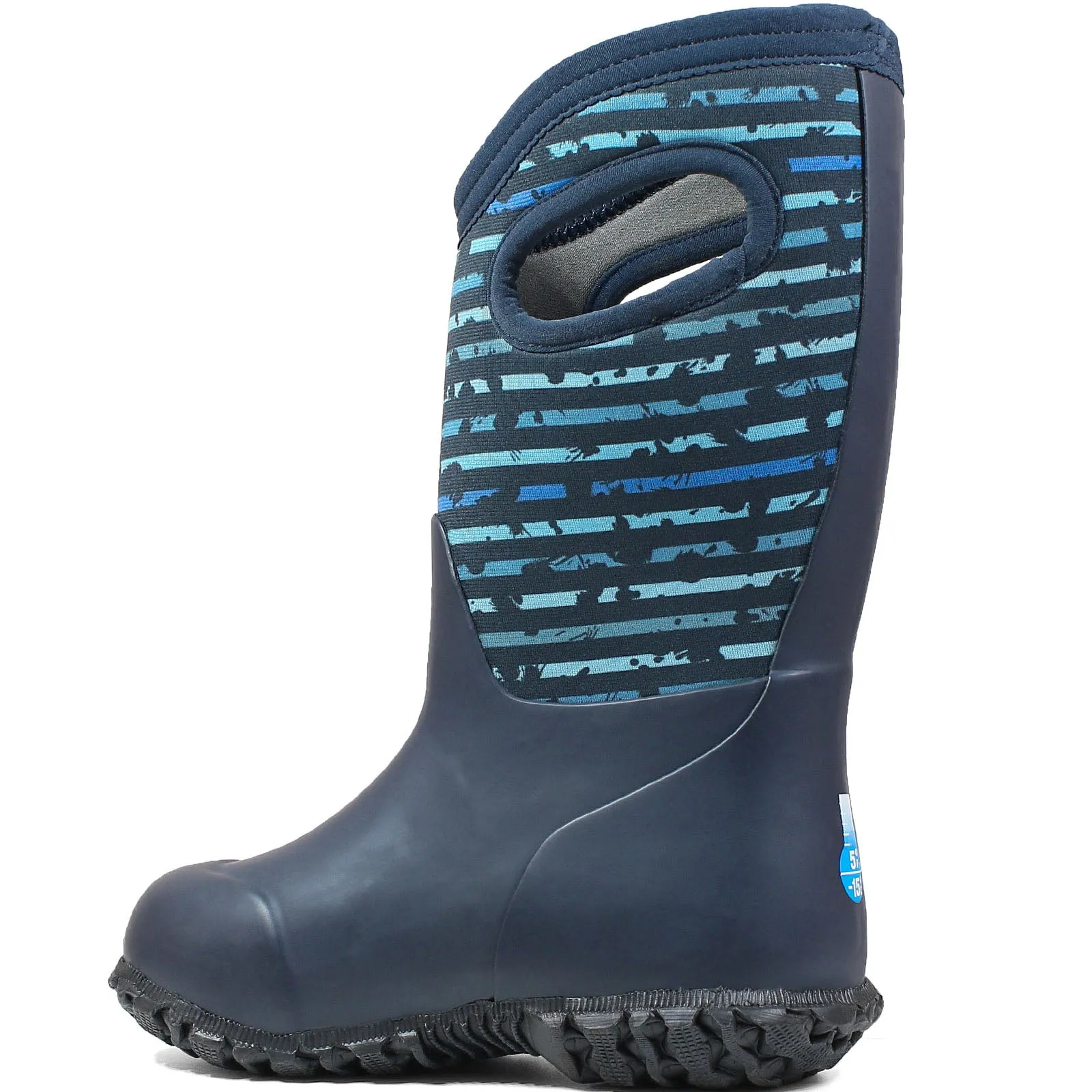 BOGS Kids York Spot Insulated Waterproof Wellies - Blue