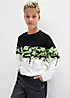 bonprix Kids Camouflage Print Sweatshirt