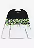 bonprix Kids Camouflage Print Sweatshirt