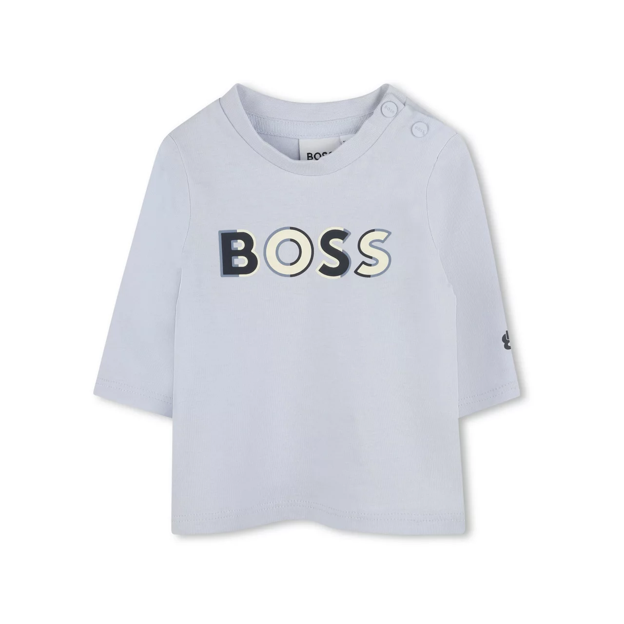 BOSS KIDS Logo Print T-Shirt - Blue