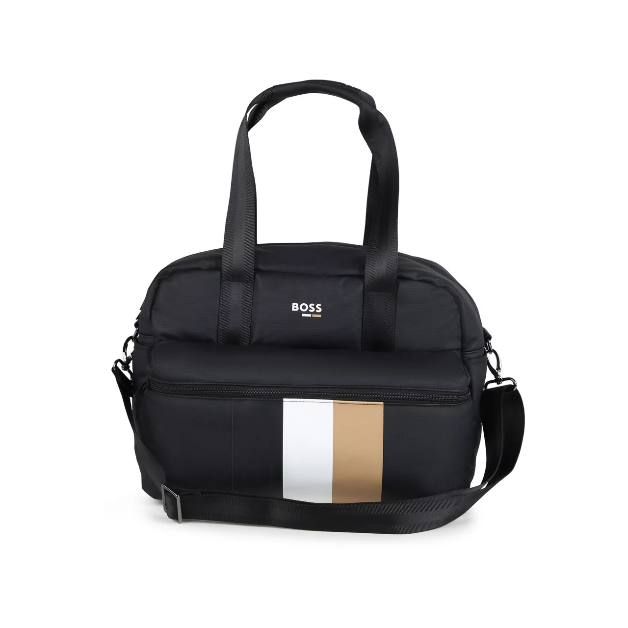 BOSS KIDS Logo Stripe Changing Bag - BLACK