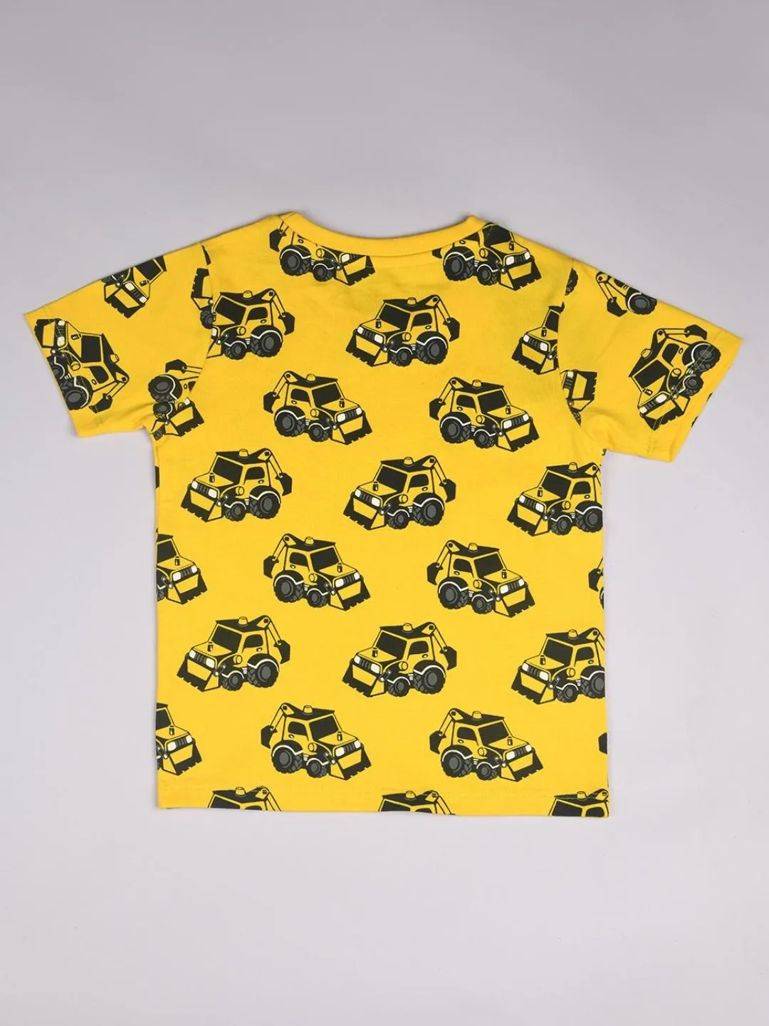 Bulldozer Pattern Kids T-Shirt