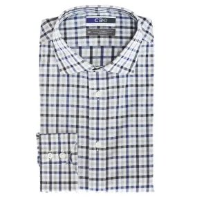 Blue Dobby Check Performance Sport Shirt for Kids