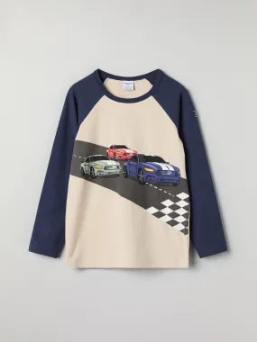 Car Print Kids Top