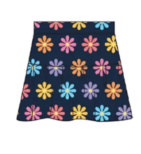 Chaser kids floral print skirt in Avalon