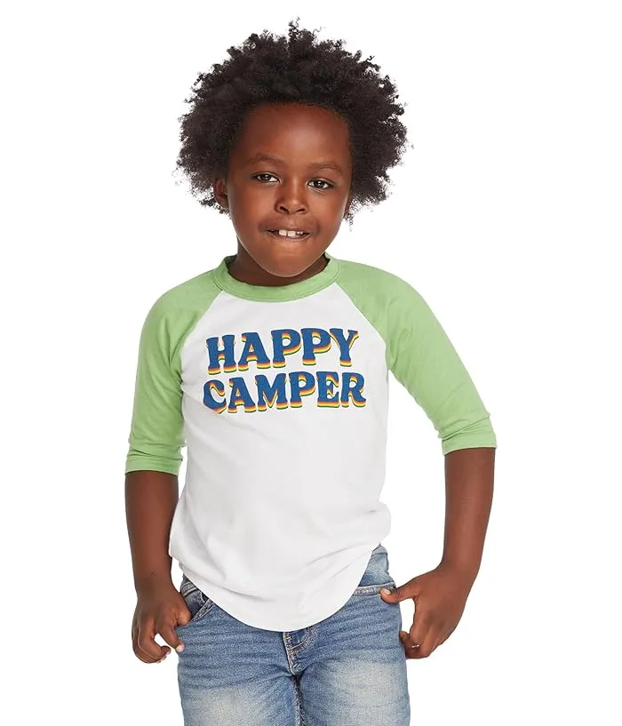 Chaser Kids Happy Camper Raglan Tee (Toddler/Little Kids)