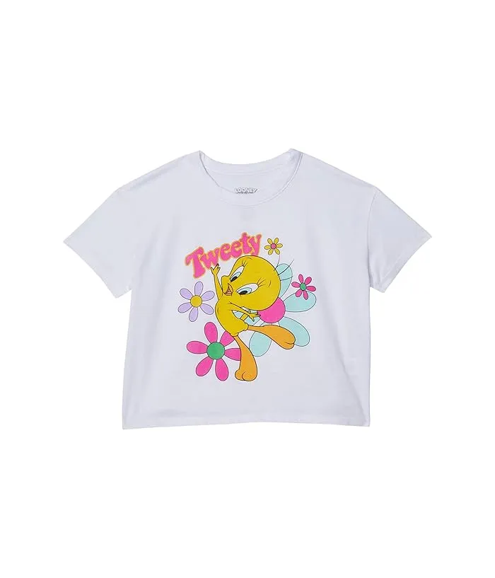 Chaser Kids Looney Tunes - Tweety Flowers Tee (Toddler/Little Kids)