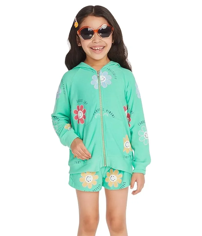 Chaser Kids Smiley Flower Hoodie for Toddler and Little Kids